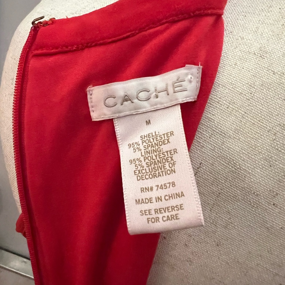 Cache Red Strapless Dress - Picture 2 of 8